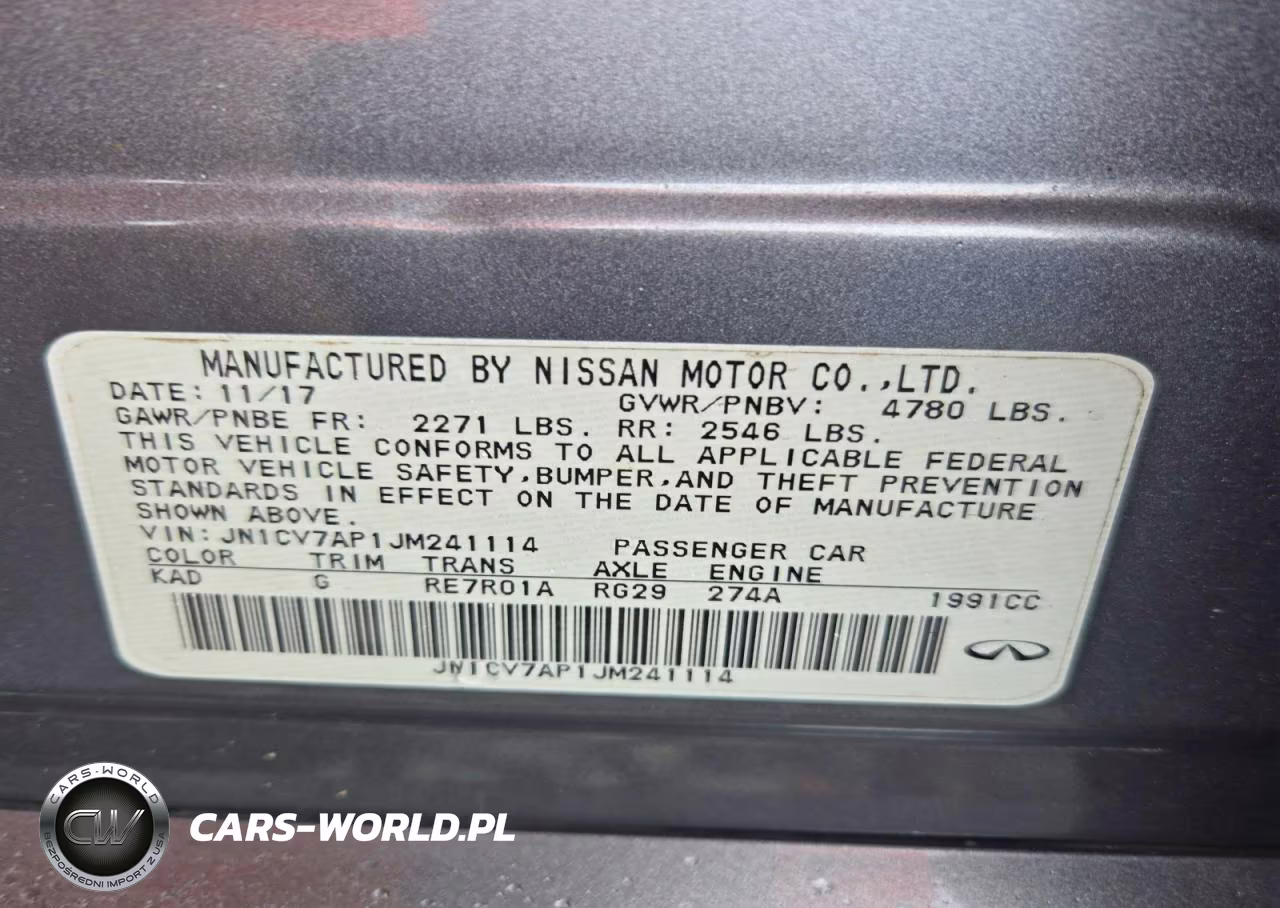 2018 Infiniti Q50 2.0T Pure VIN:JN1CV7AP1JM241114 - 12