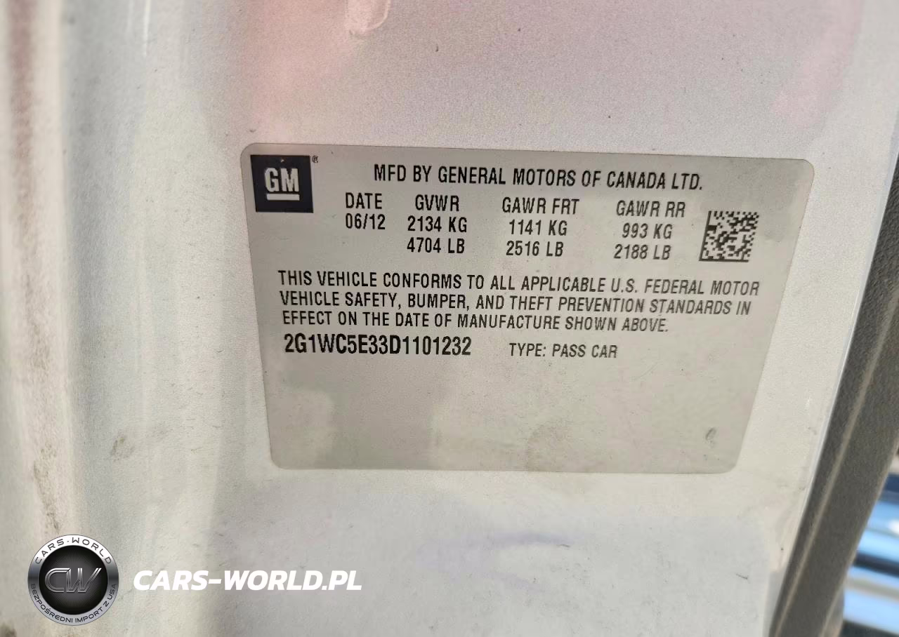 2013 CHEVROLET IMPALA LTZ VIN:2G1WC5E33D1101232 - 13