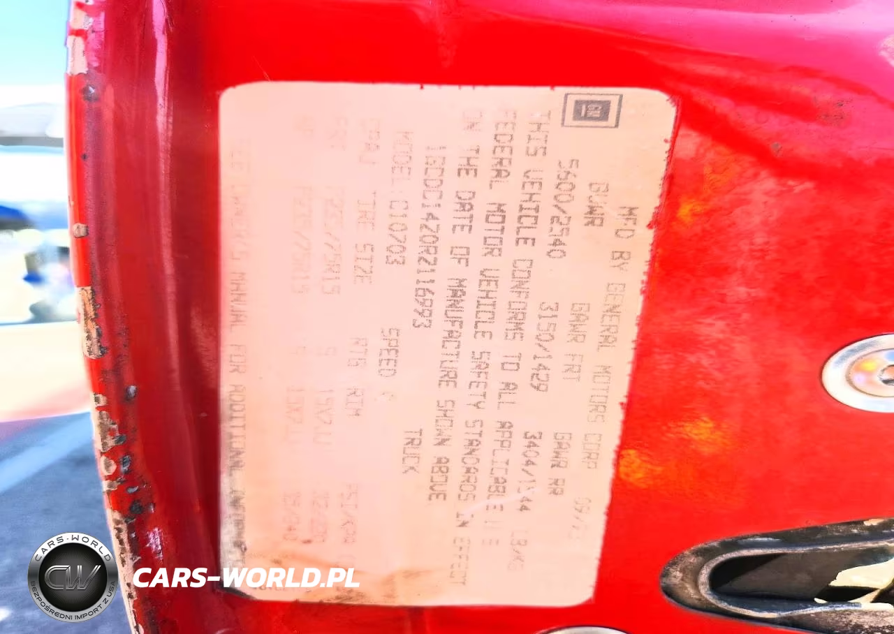 1994 Chevrolet Gmt-400 C1500 VIN:1GCDC14Z0RZ116993 - 12