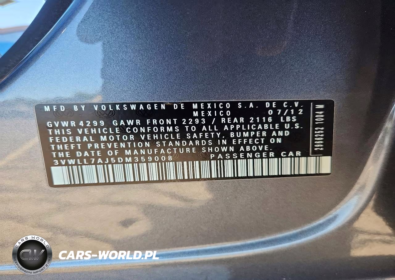 2013 Volkswagen Jetta Tdi VIN:3VWLL7AJ5DM359008 - 12