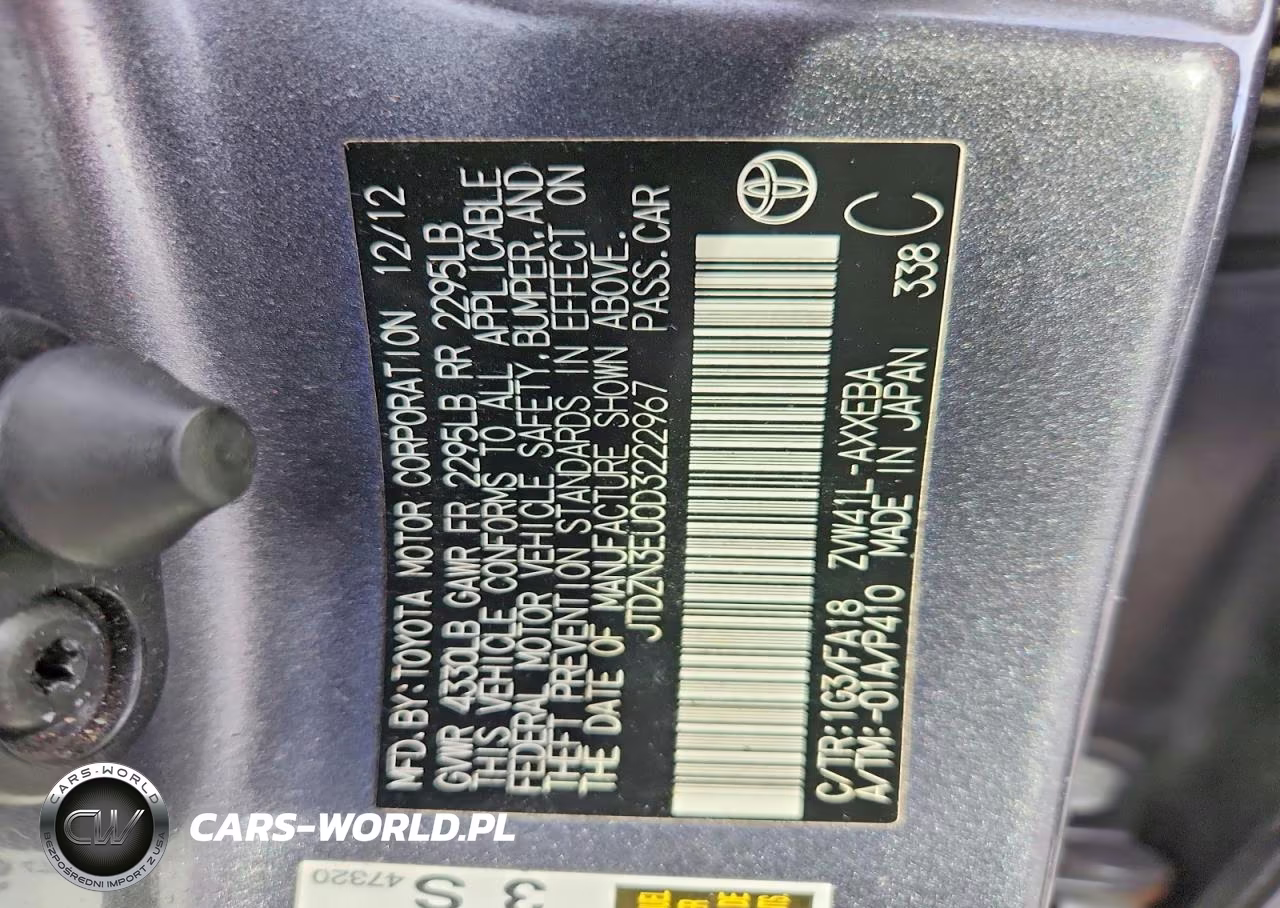 2013 Toyota Prius V Three VIN:JTDZN3EU0D3222967 - 12