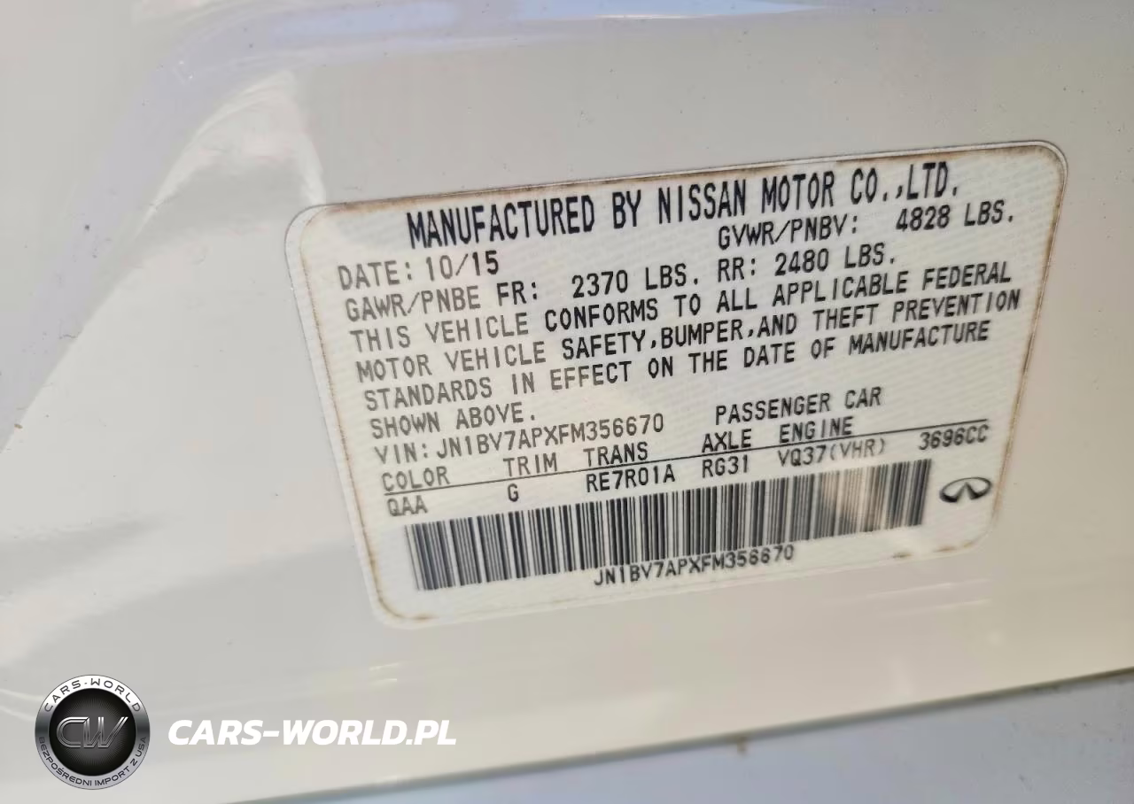 2015 Infiniti Q50 Premium VIN:JN1BV7APXFM356670 - 12