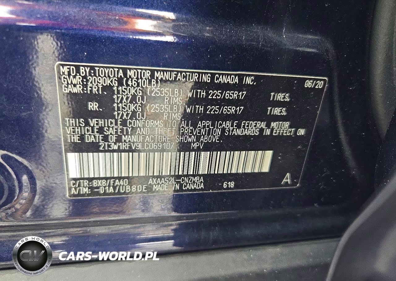 2020 Toyota Rav4 Xle VIN:2T3W1RFV9LC069107 - 14