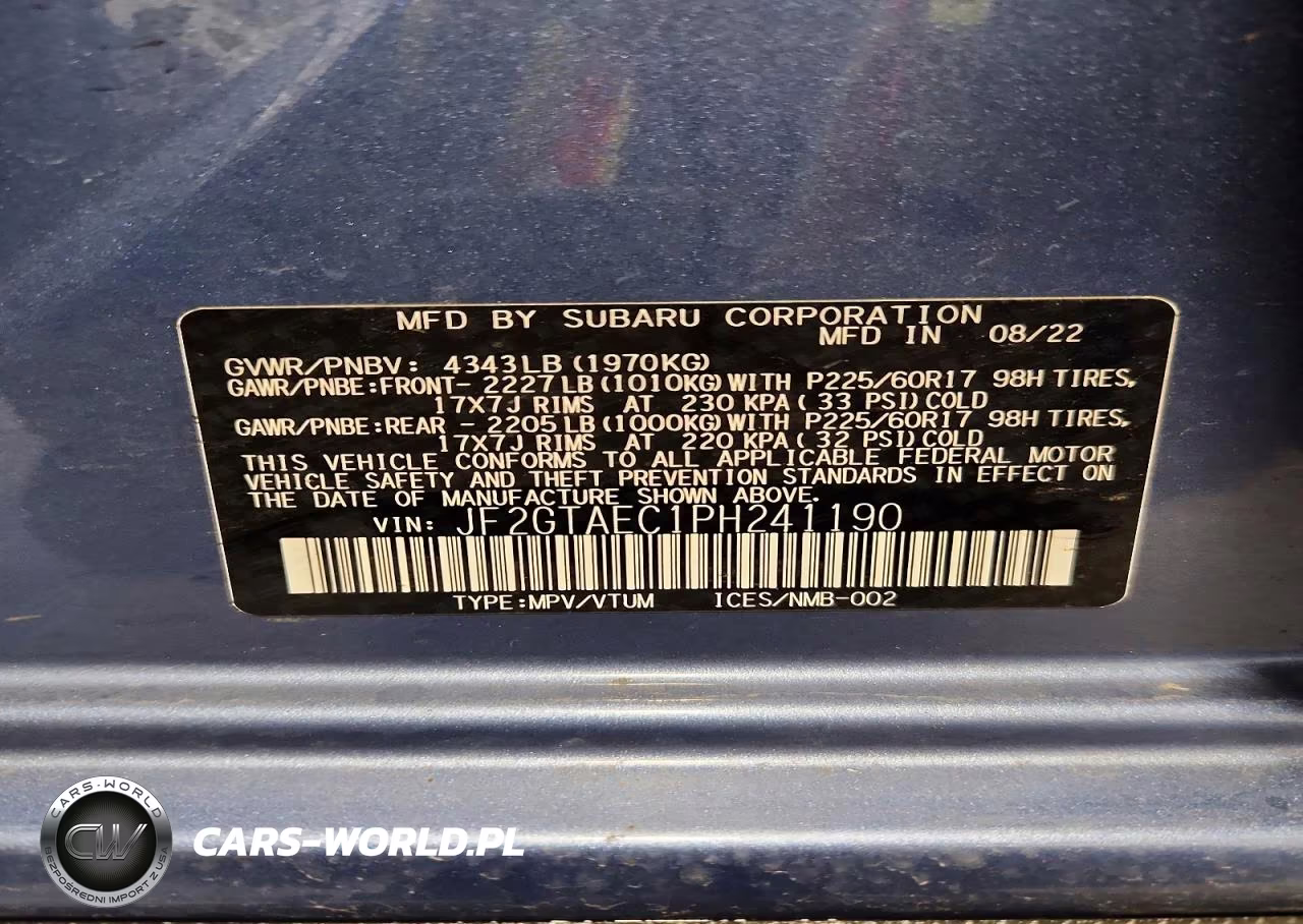 2023 Subaru Crosstrek Premium VIN:JF2GTAEC1PH241190 - 12