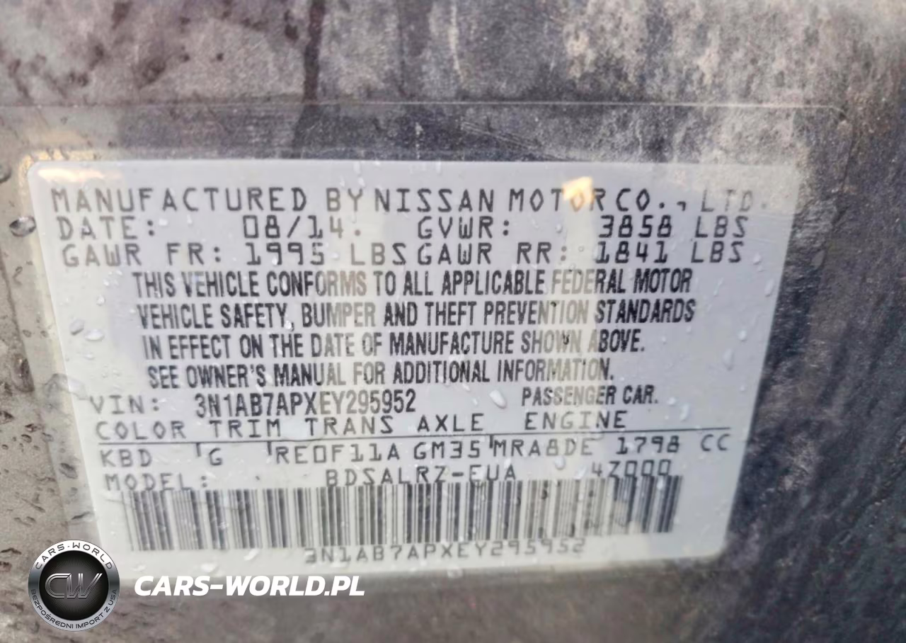 2014 Nissan Sentra Sr VIN:3N1AB7APXEY295952 - 12