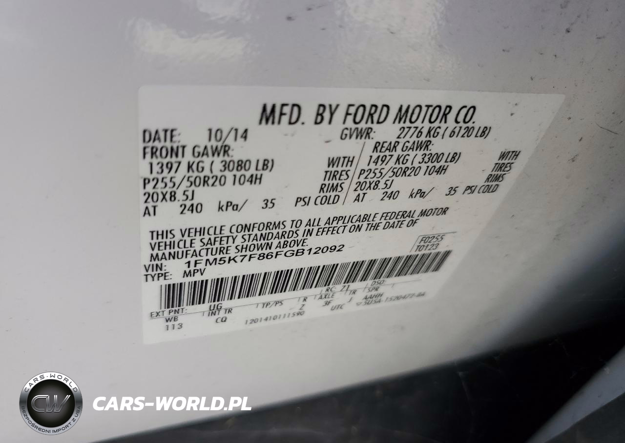 2015 Ford Explorer VIN:1FM5K7F86FGB12092 - 13