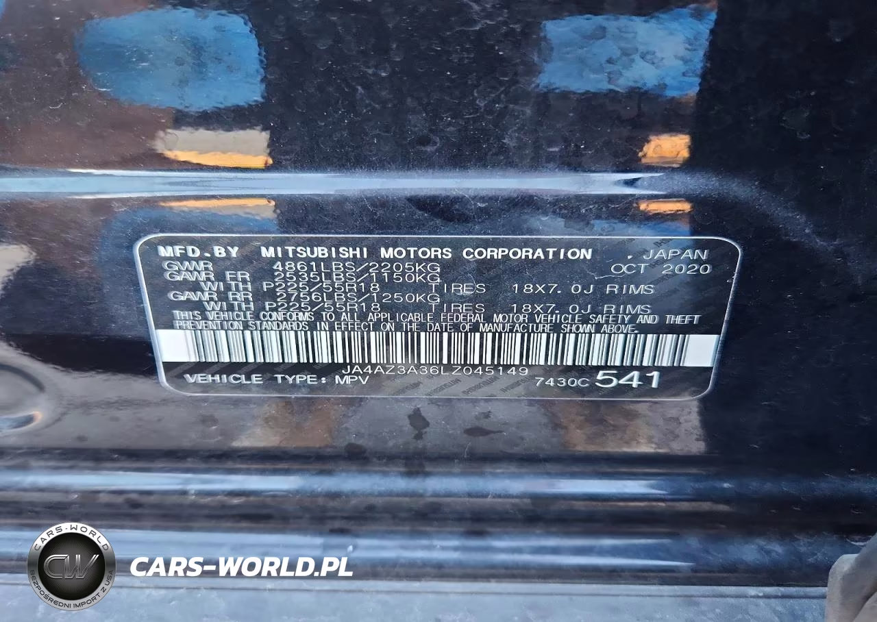 2020 Mitsubishi Outlander Se VIN:JA4AZ3A36LZ045149 - 13