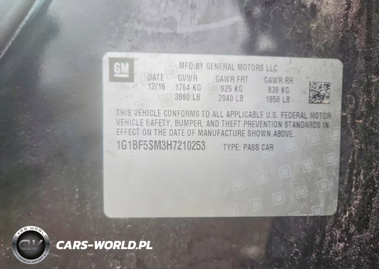 2017 Chevrolet Cruze Premier VIN:1G1BF5SM3H7210253 - 12