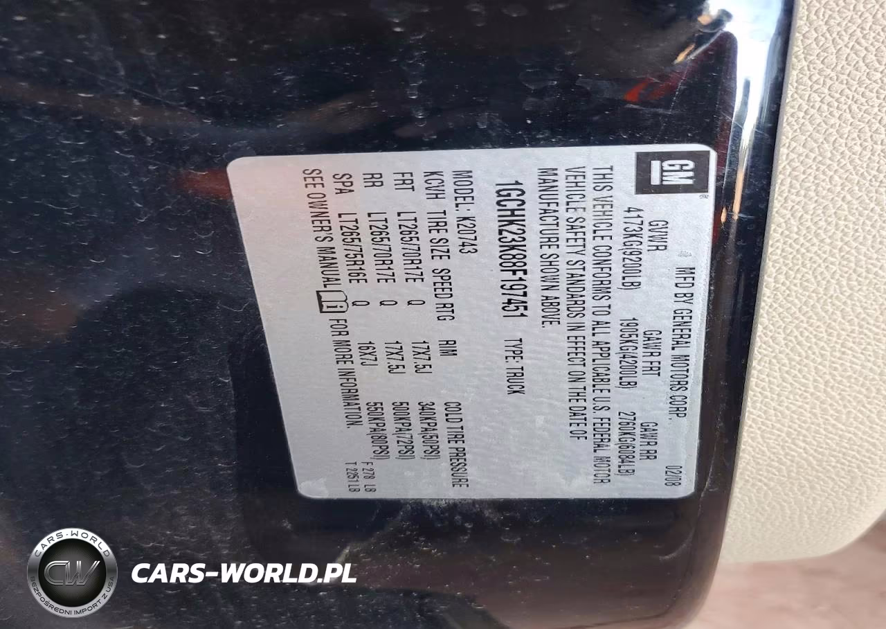 2008 Chevrolet Silverado K2500 Heavy Duty VIN:1GCHK23K88F197451 - 13