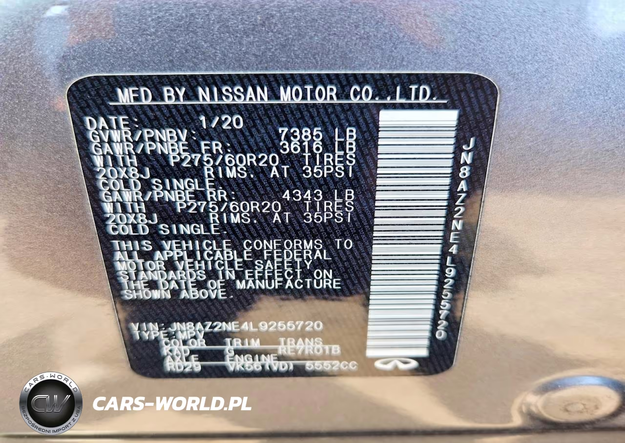 2020 Infiniti Qx80 Luxe VIN:JN8AZ2NE4L9255720 - 14