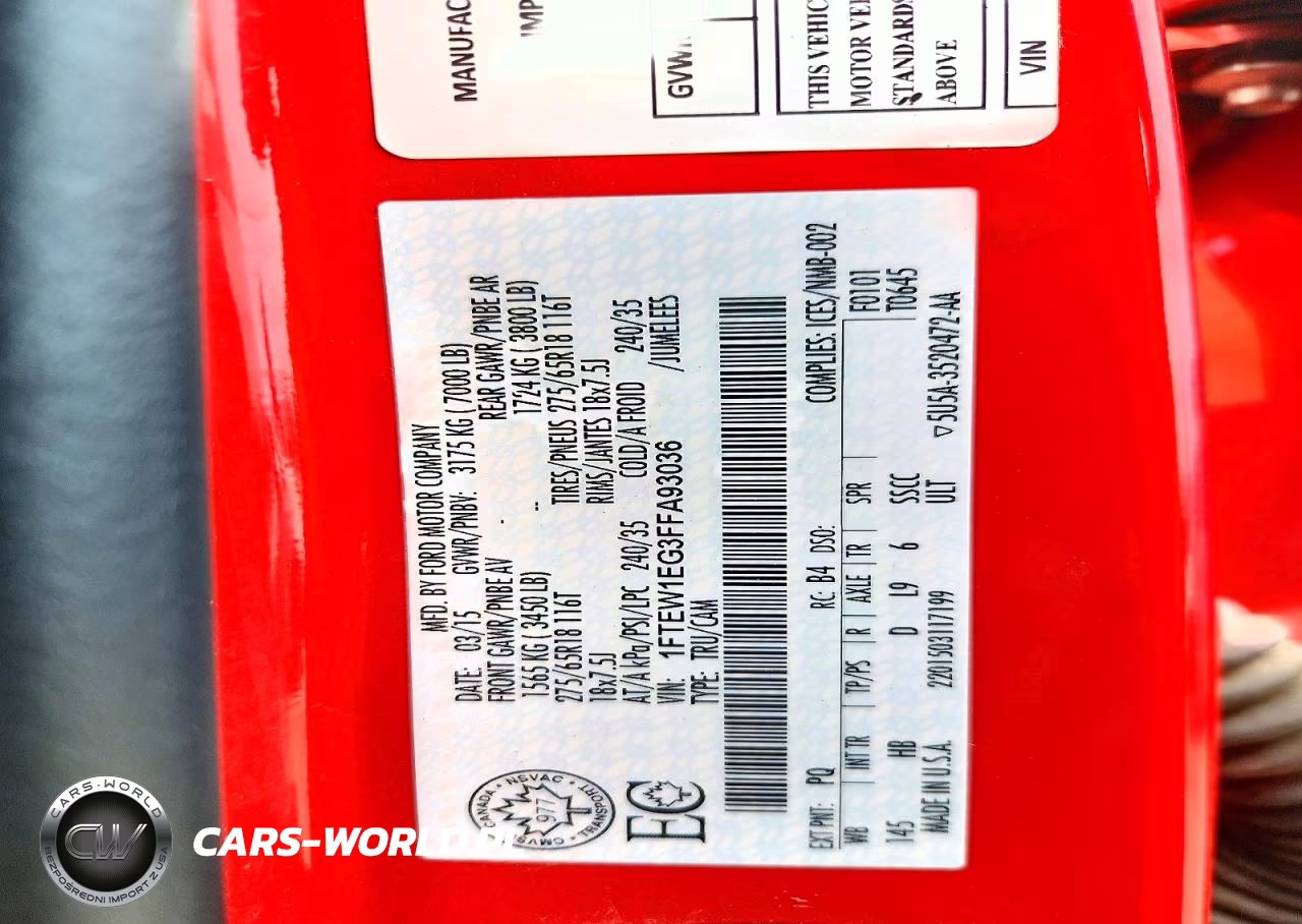 2015 Ford F150 Supercrew VIN:1FTEW1EG3FFA93036 - 12