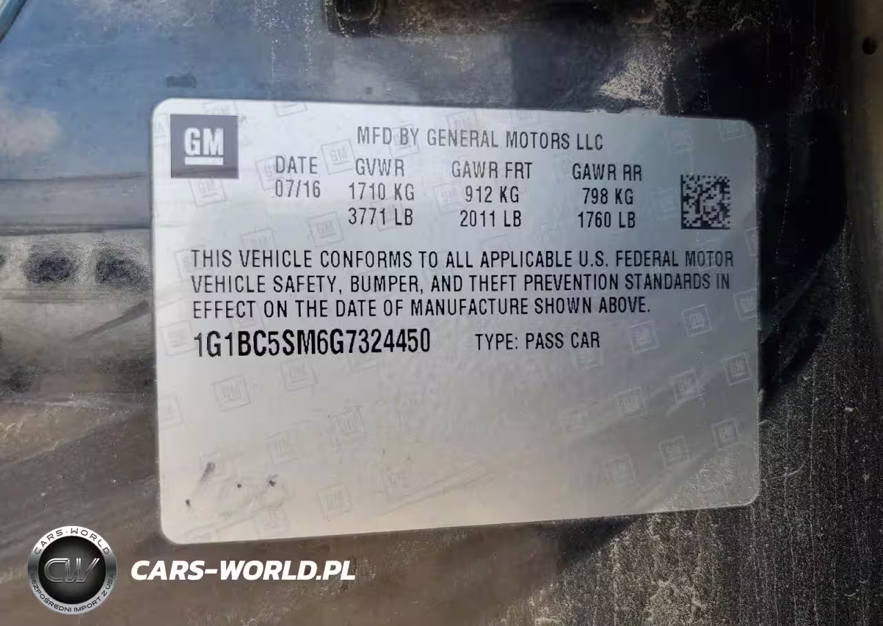 2016 Chevrolet Cruze Ls VIN:1G1BC5SM6G7324450 - 12