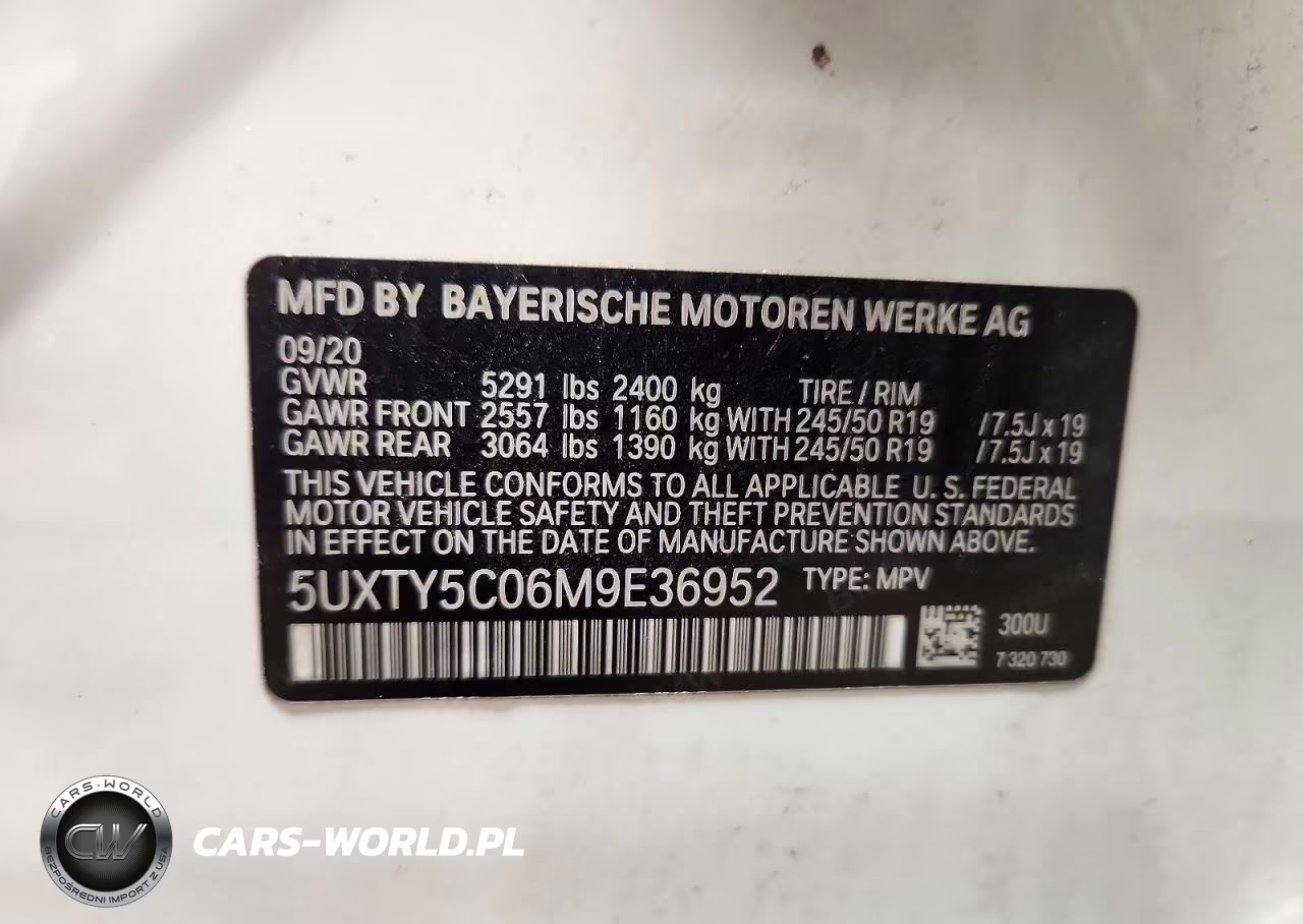 2021 BMW X3 xDrive30I VIN:5UXTY5C06M9E36952 - 13