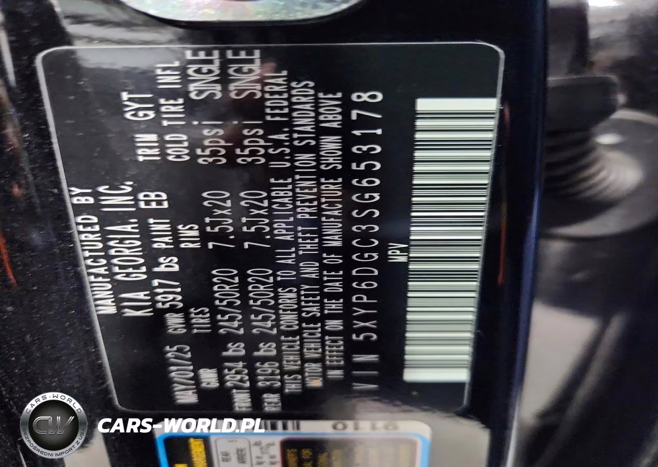 2025 Kia Telluride S VIN:5XYP6DGC3SG653178 - 13