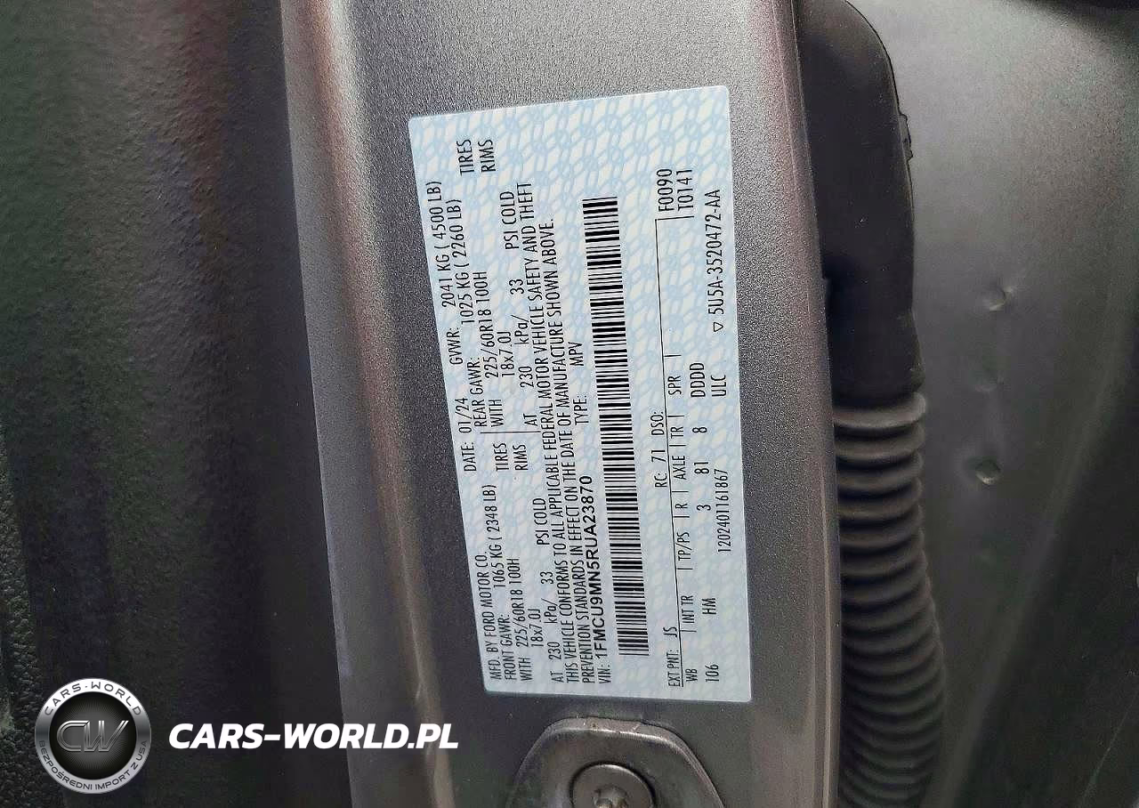 2024 Ford Escape St Line VIN:1FMCU9MN5RUA23870 - 13