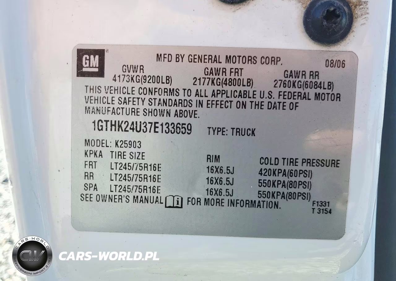 2007 GMC Sierra K2500 Heavy Duty VIN:1GTHK24U37E133659 - 13