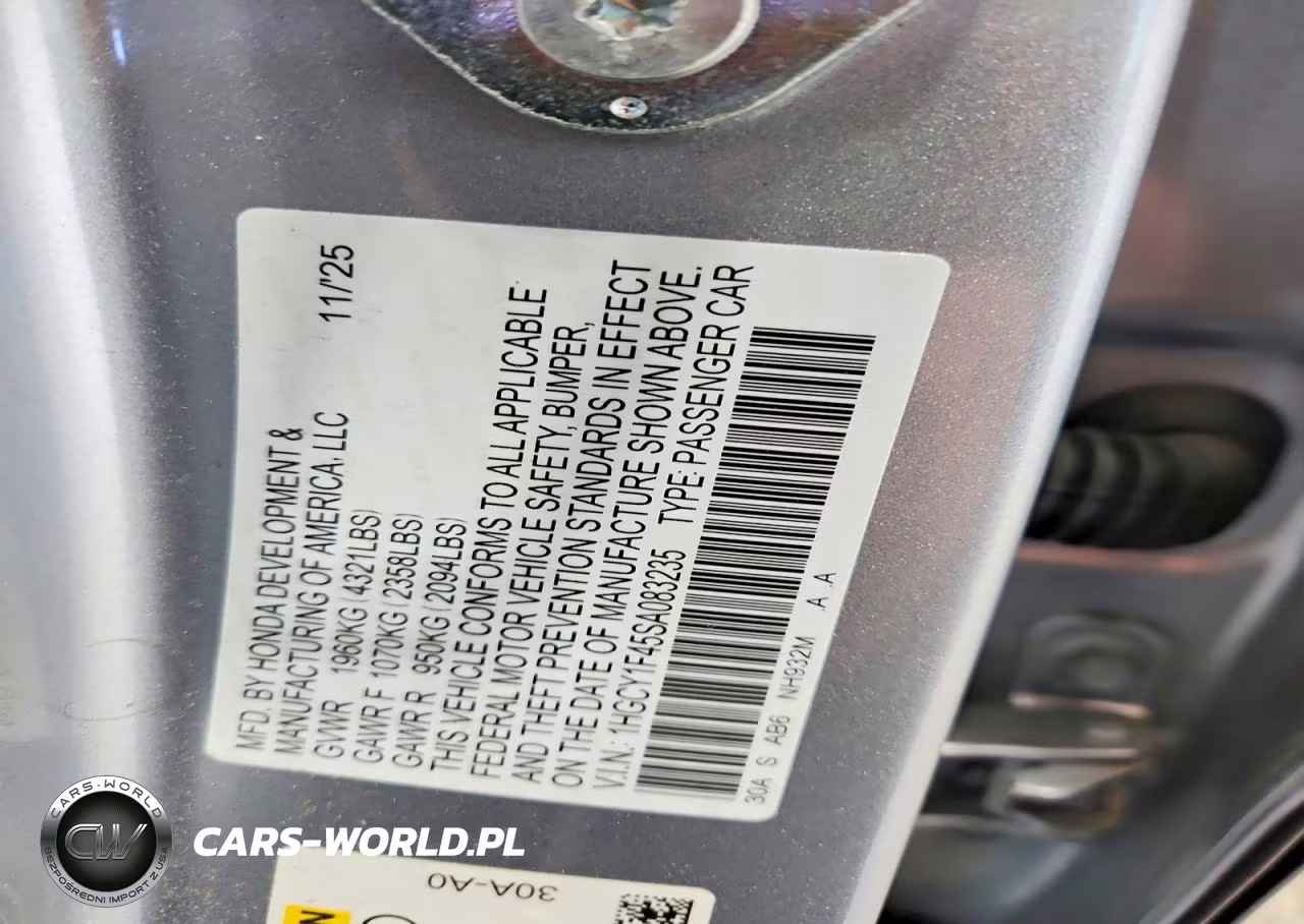 2025 Honda Accord Se VIN:1HGCY1F45SA083235 - 13