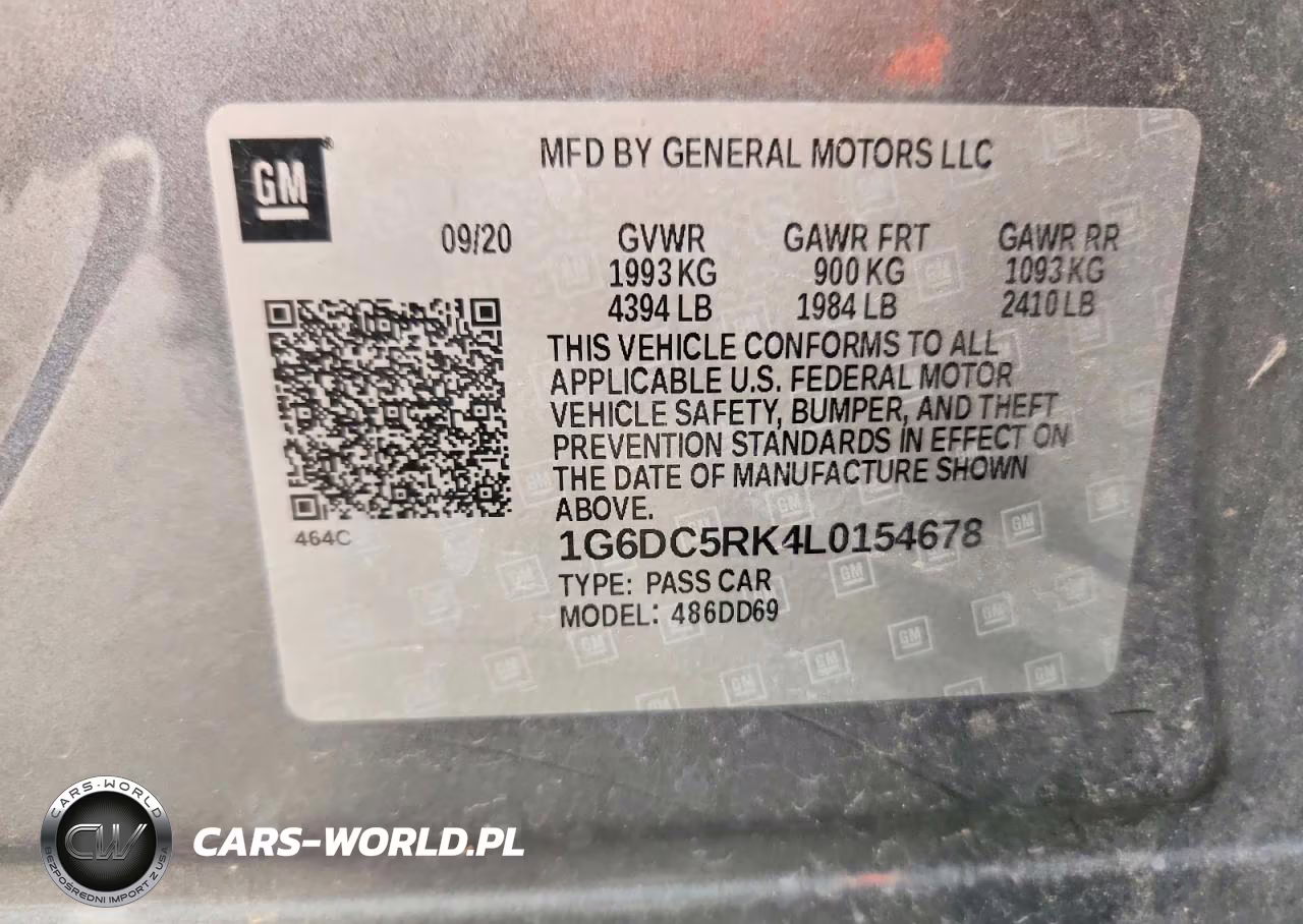 2020 Cadillac Ct4 Sport VIN:1G6DC5RK4L0154678 - 12