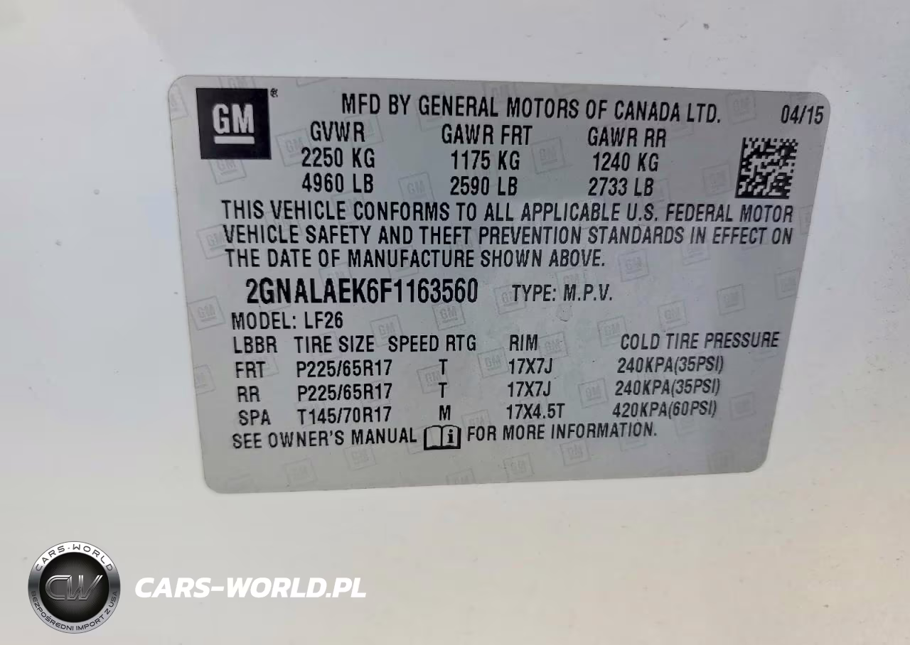 2015 Chevrolet Equinox Ls VIN:2GNALAEK6F1163560 - 14