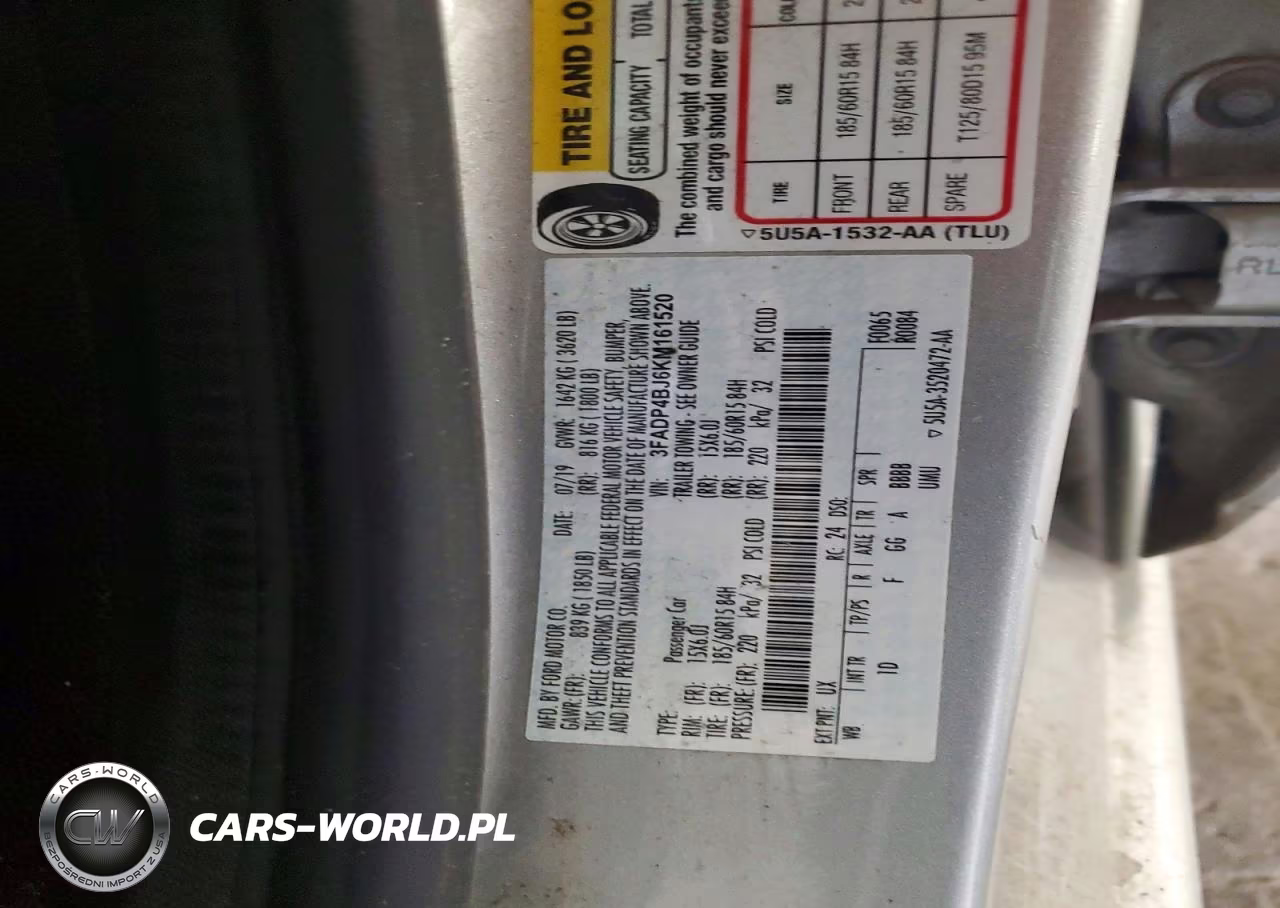 2019 Ford Fiesta Se VIN:3FADP4BJ6KM161520 - 12