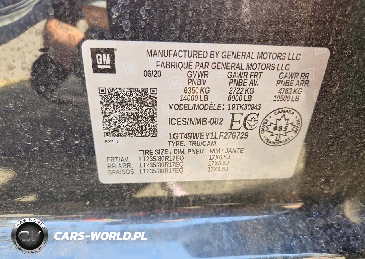 2020 GMC Sierra K3500 Denali VIN:1GT49WEY1LF276729 - 12