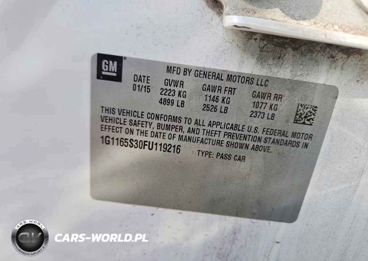2015 Chevrolet Impala Ltz VIN:1G1165S30FU119216 - 13