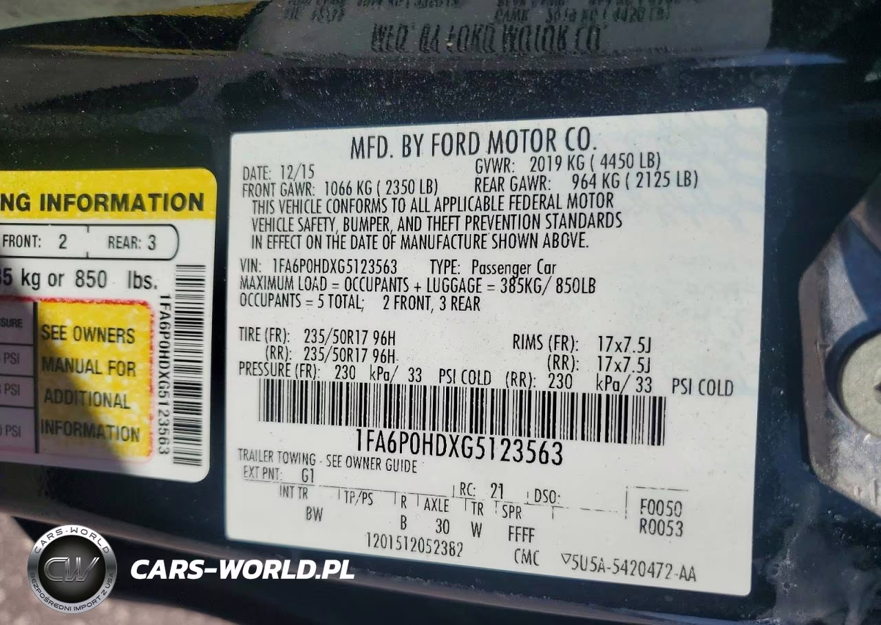 2016 Ford Fusion Se VIN:1FA6P0HDXG5123563 - 12