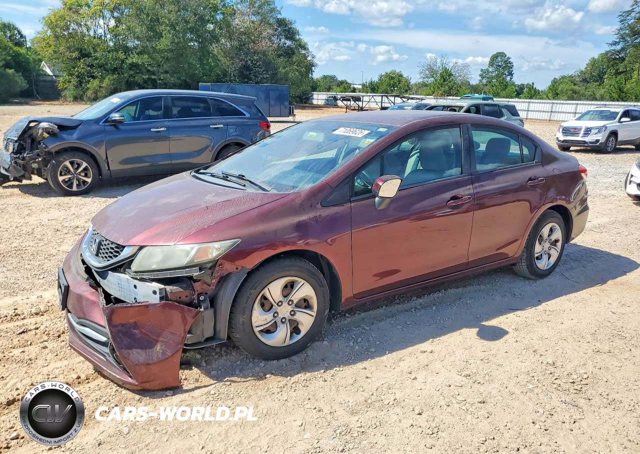 2014 Honda Civic Lx VIN:2HGFB2F55EH553170 - 1