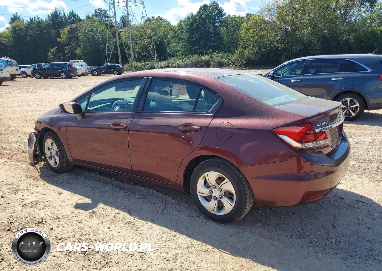2014 Honda Civic Lx VIN:2HGFB2F55EH553170 - 2