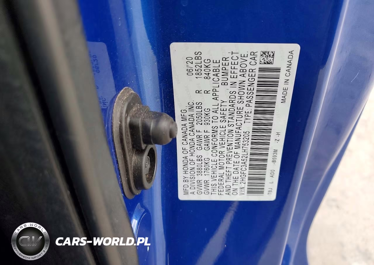 2020 Honda Civic Si VIN:2HGFC3A52LH753205 - 12