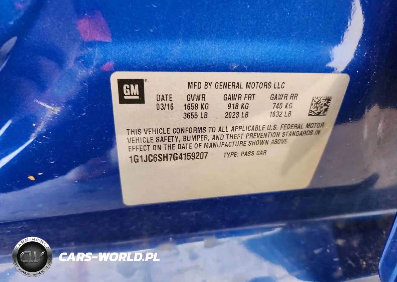 2016 Chevrolet Sonic Lt VIN:1G1JC6SH7G4159207 - 12