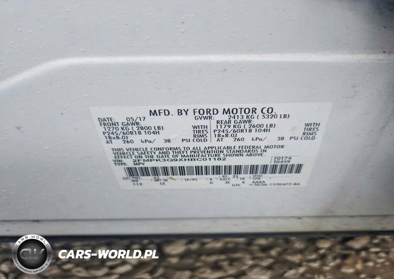 2017 Ford Edge Se VIN:2FMPK3G9XHBC01182 - 13