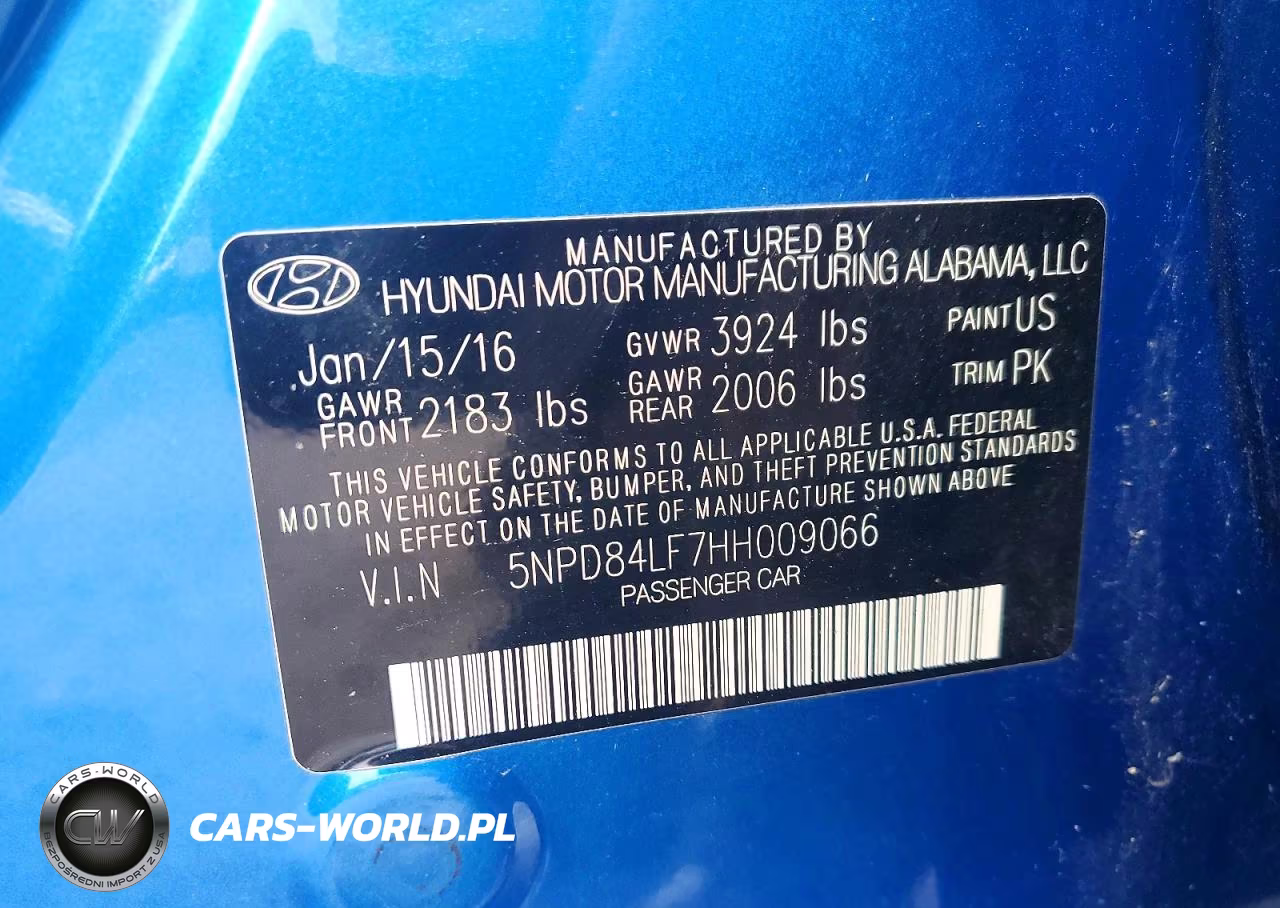 2017 Hyundai Elantra Limited VIN:5NPD84LF7HH009066 - 12