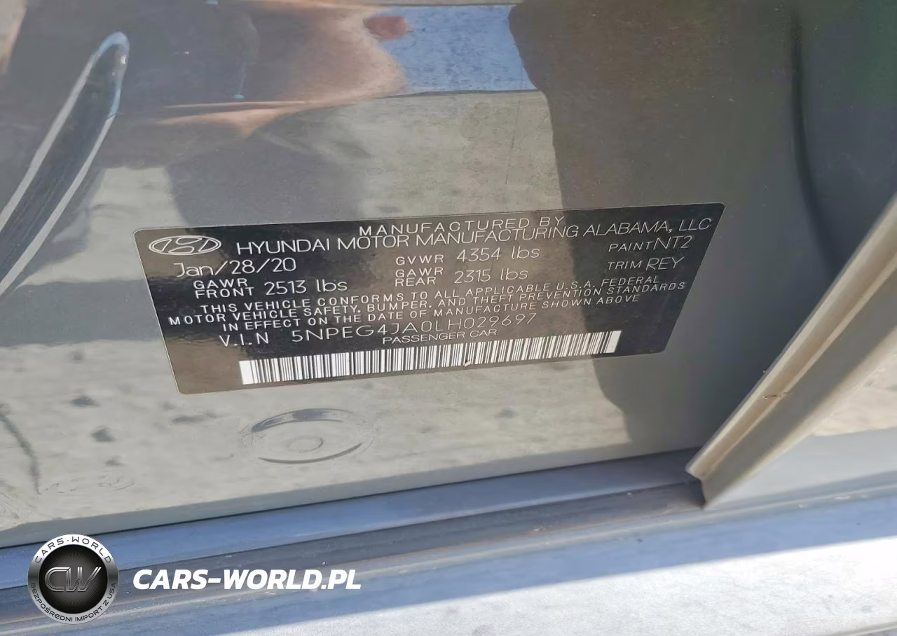 2020 Hyundai Sonata Se VIN:5NPEG4JA0LH029697 - 12