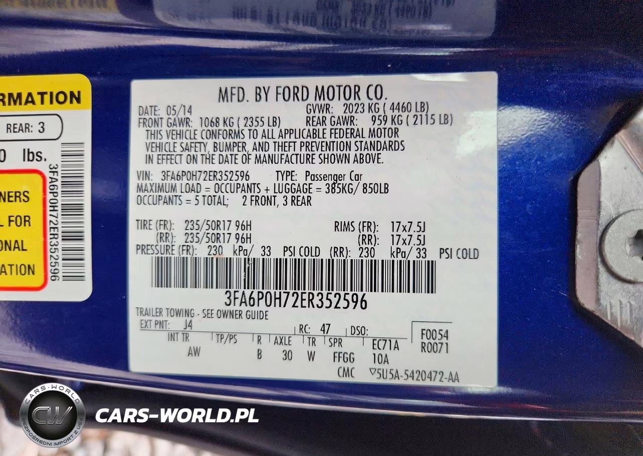 2014 Ford Fusion Se VIN:3FA6P0H72ER352596 - 12
