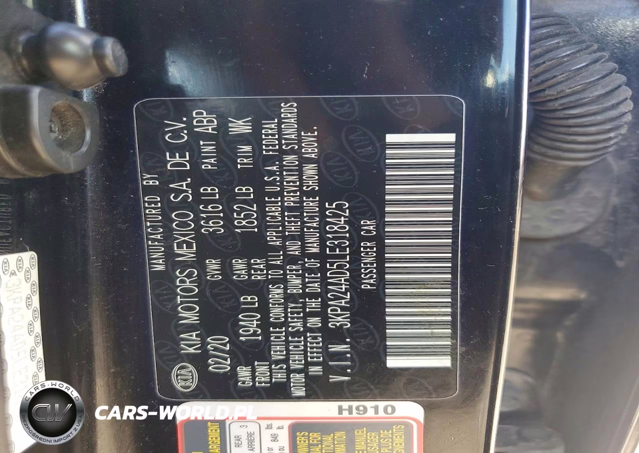 2020 Kia Rio S VIN:3KPA24AD5LE318425 - 12