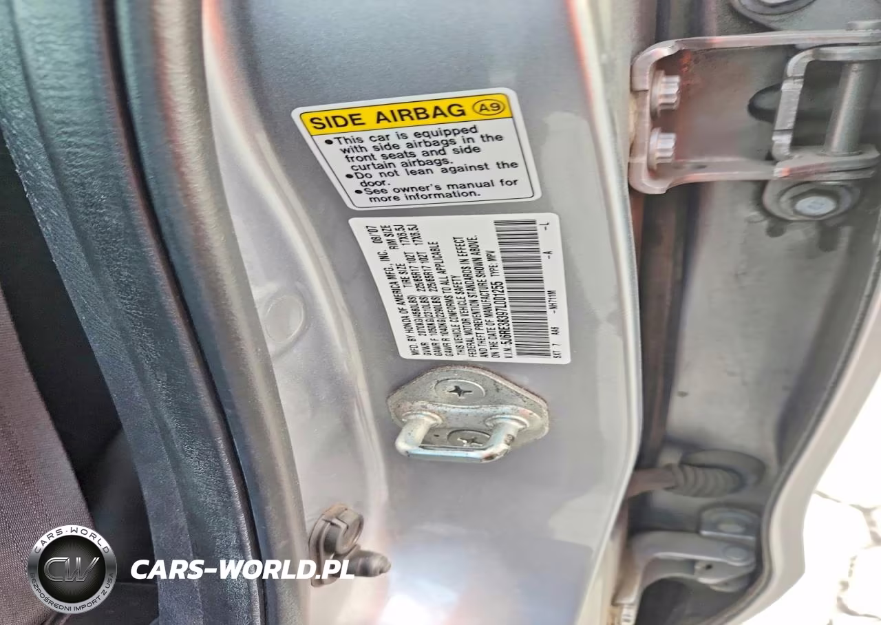 2007 Honda Cr-V Lx VIN:5J6RE38397L001255 - 13