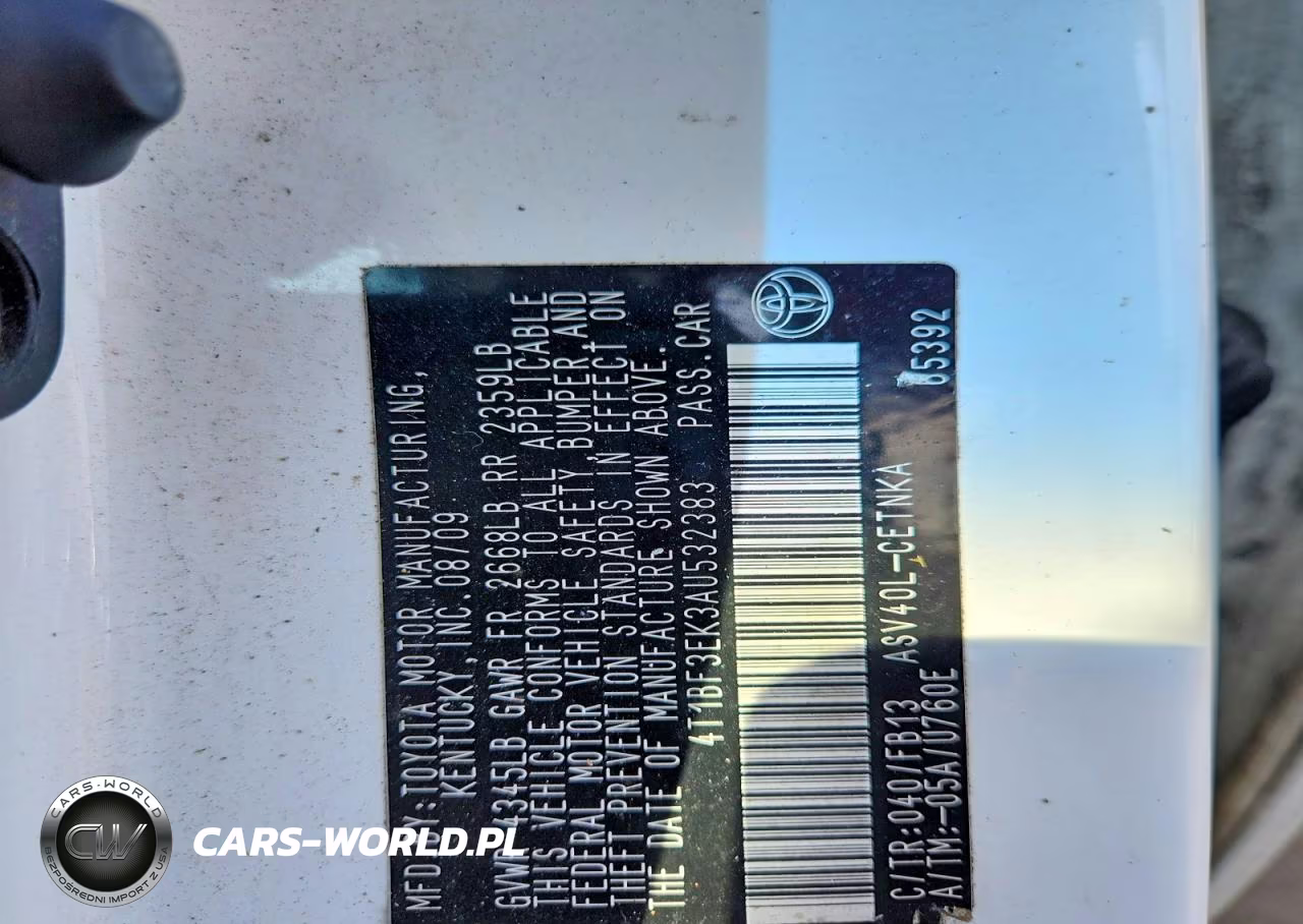 2010 Toyota Camry Le VIN:4T1BF3EK3AU532383 - 12