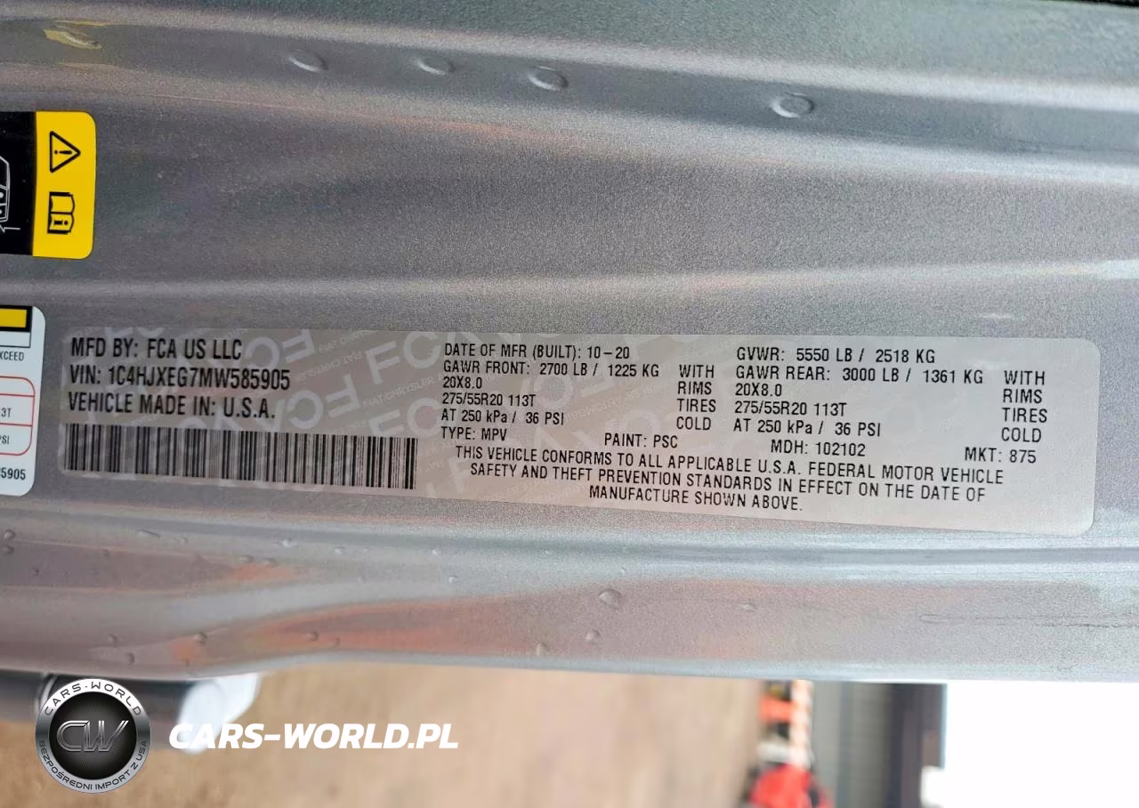 2021 Jeep Wrangler Unlimited Sahara VIN:1C4HJXEG7MW585905 - 13