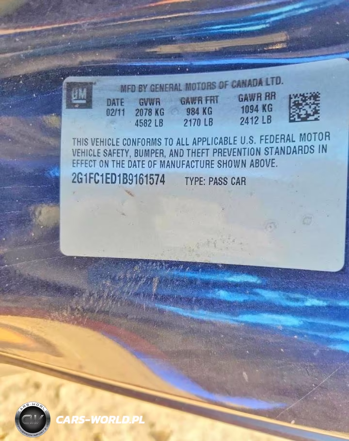 2011 Chevrolet Camaro Lt VIN:2G1FC1ED1B9161574 - 12