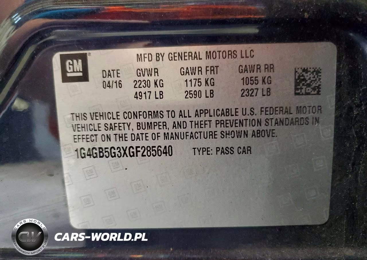 2016 Buick Lacrosse VIN:1G4GB5G3XGF285640 - 12