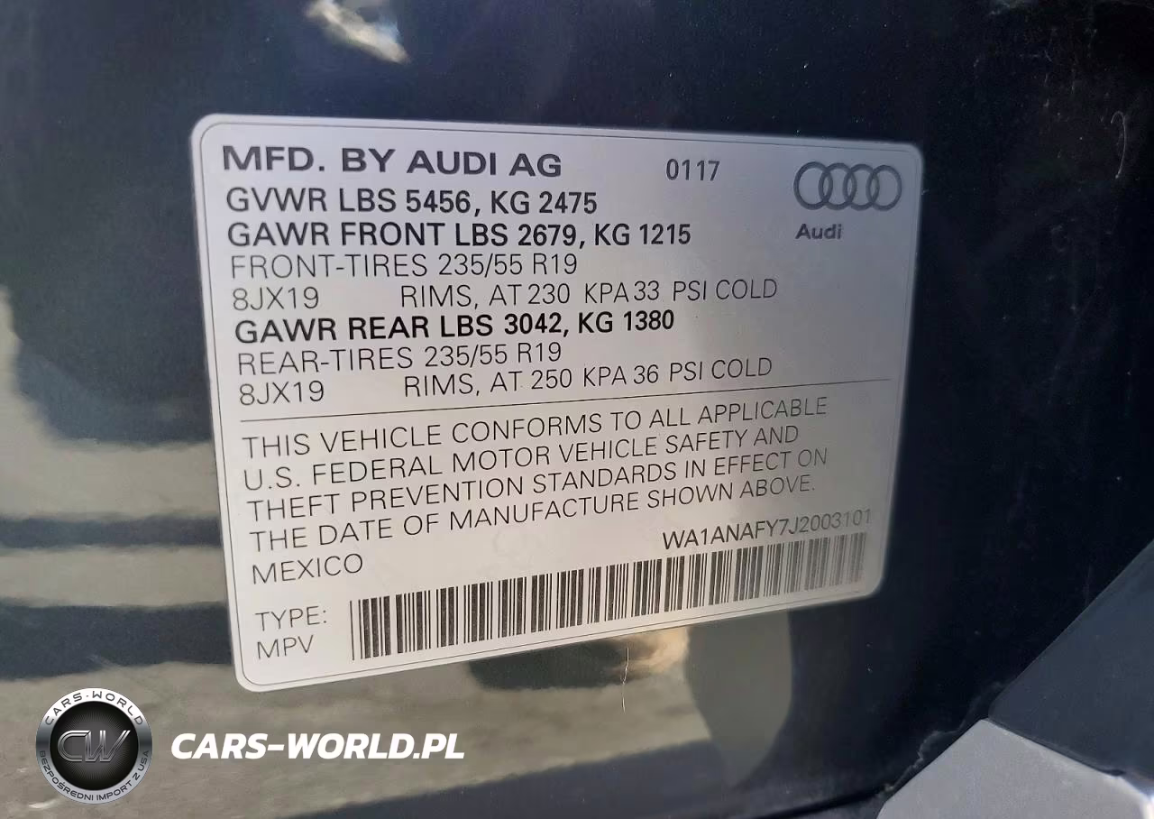 2018 Audi Q5 Premium VIN:WA1ANAFY7J2003101 - 13