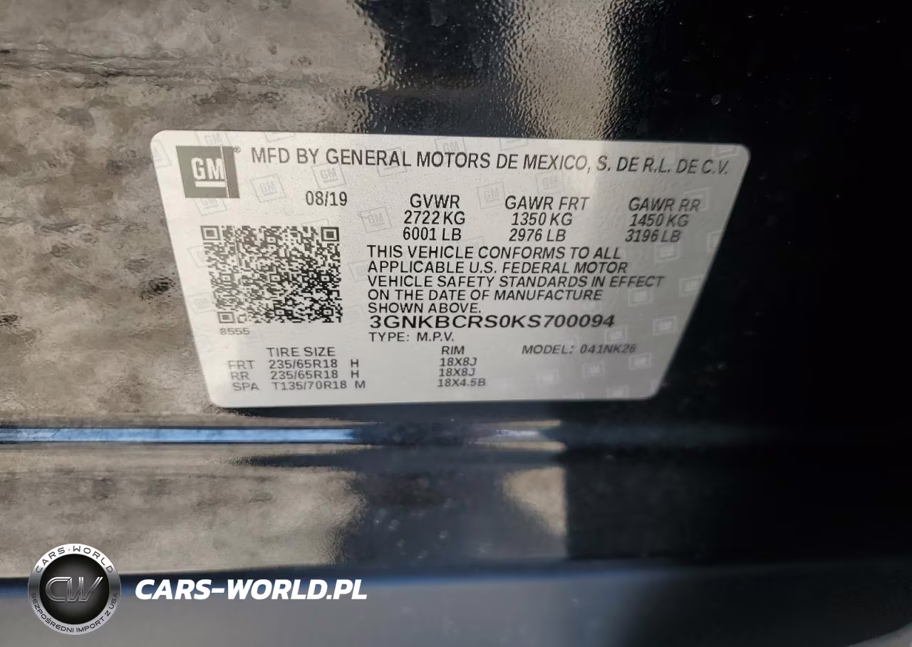 2019 CHEVROLET BLAZER 2LT VIN:3GNKBCRS0KS700094 - 13
