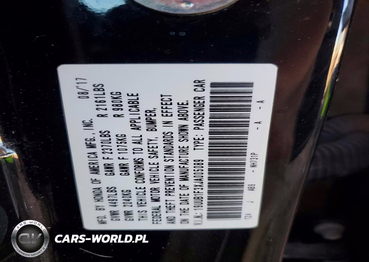 2018 Acura Tlx VIN:19UUB1F3XJA005089 - 12