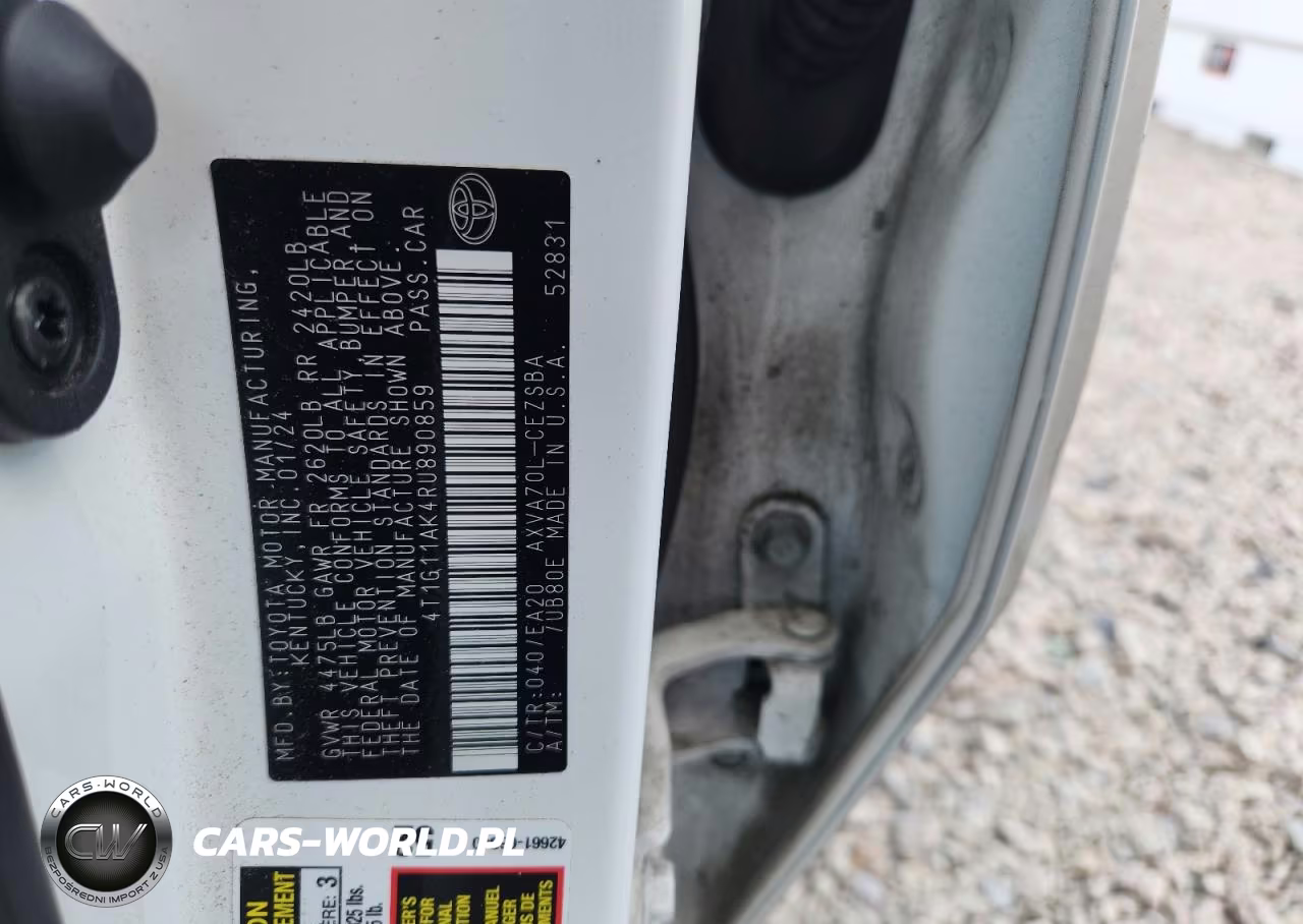 2024 Toyota Camry Se VIN:4T1G11AK4RU890859 - 12