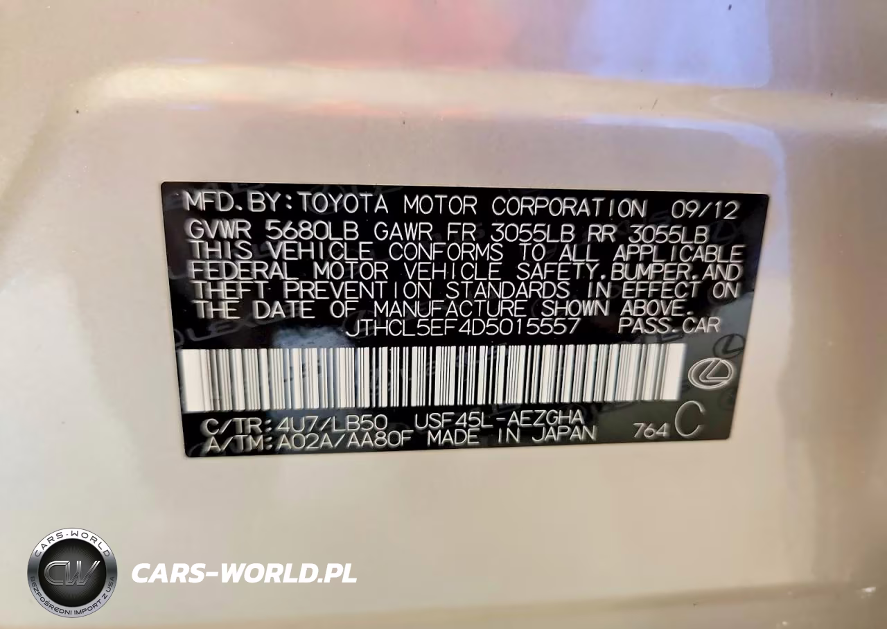 2013 Lexus Ls 460 VIN:JTHCL5EF4D5015557 - 12