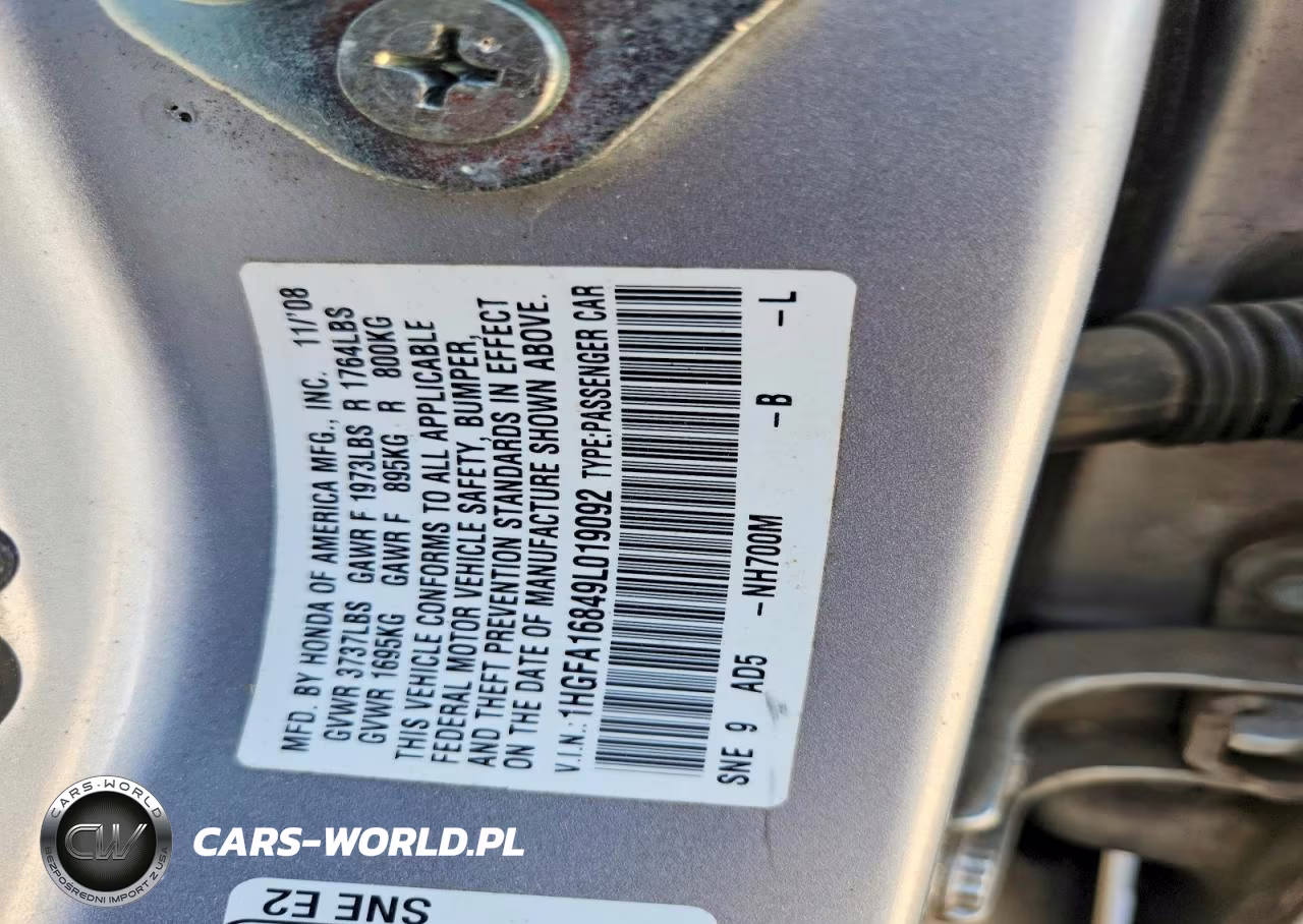 2009 Honda Civic Ex VIN:1HGFA16849L019092 - 13