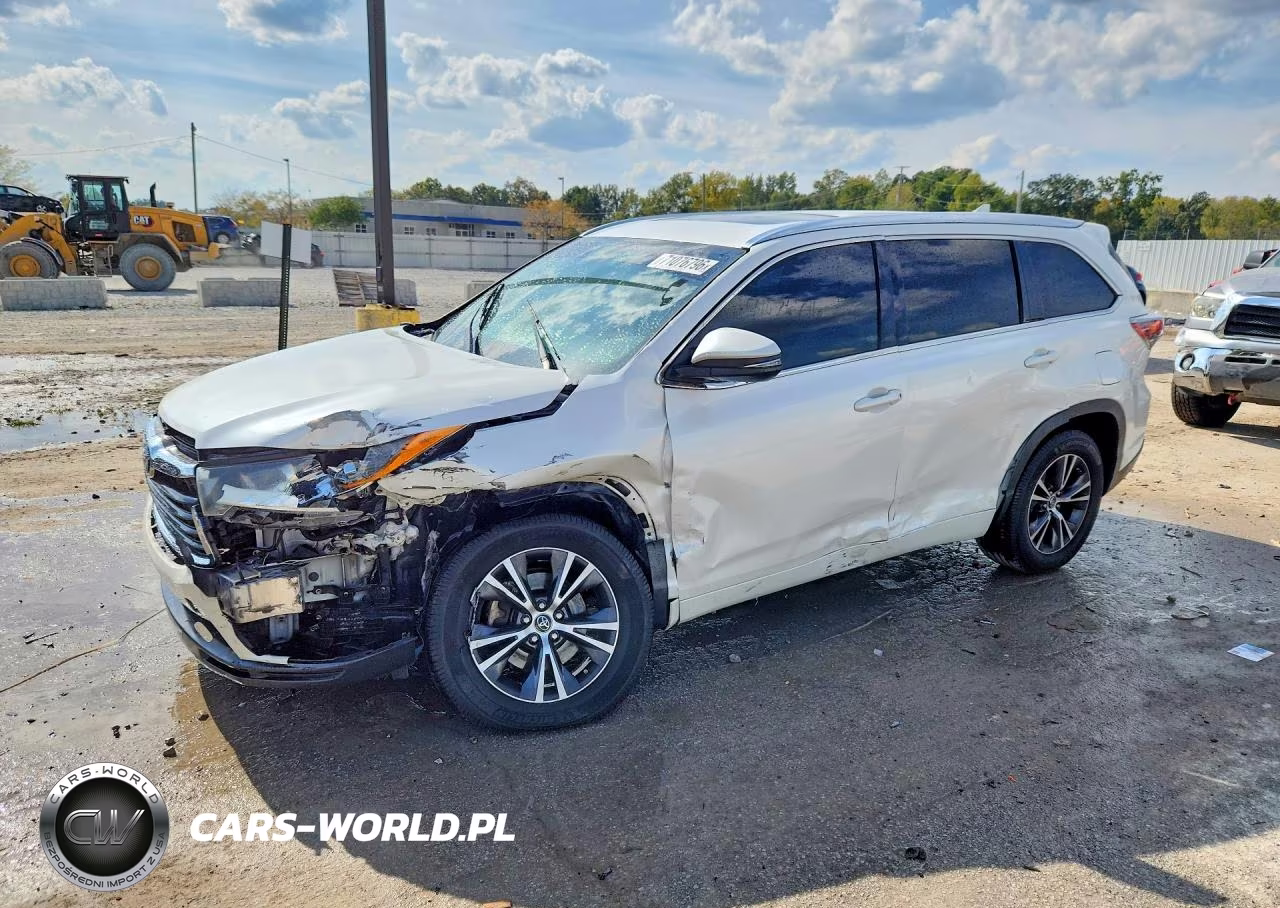 2016 Toyota Highlander Xle VIN:5TDKKRFH6GS173825 - 1