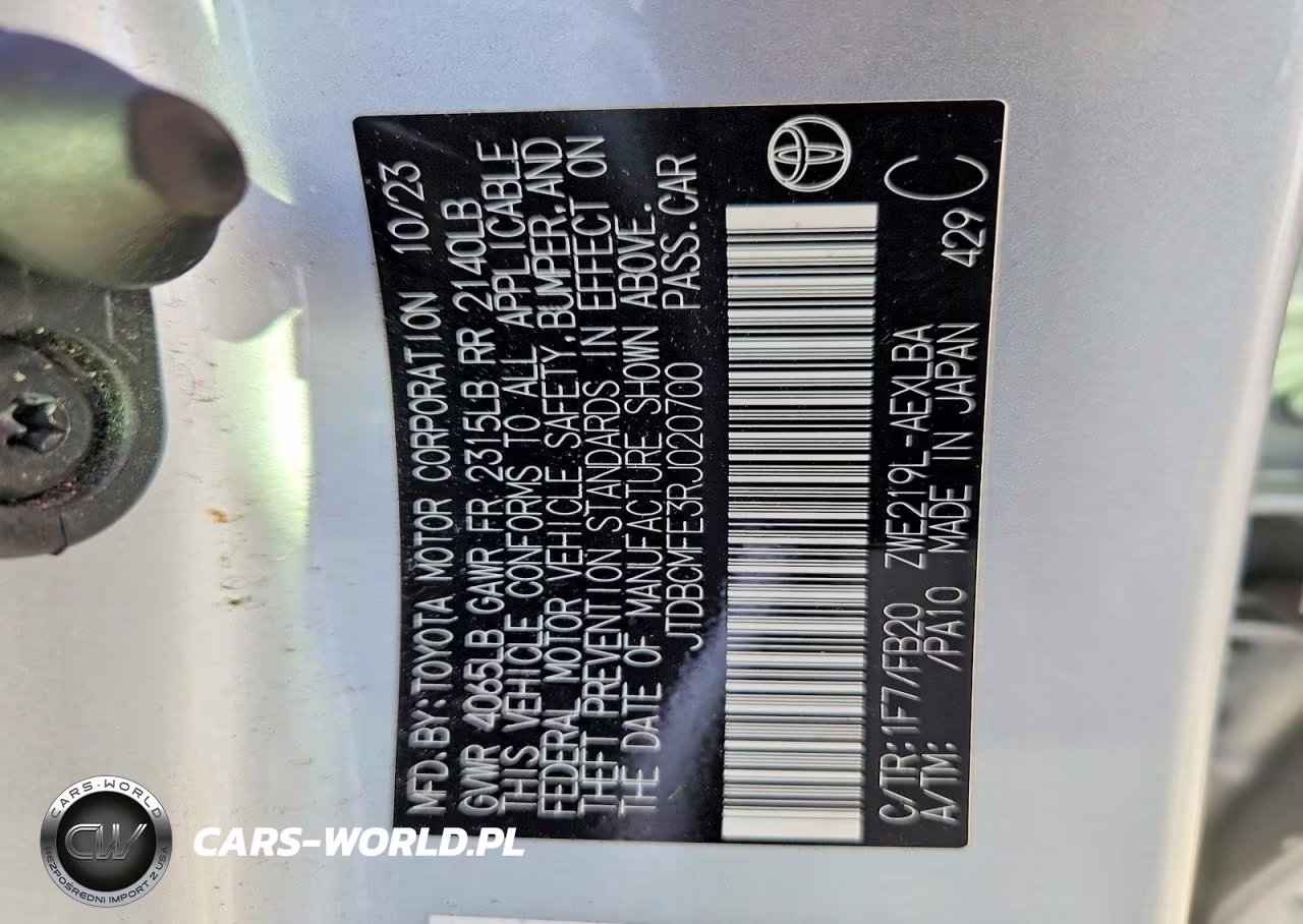 2024 Toyota Corolla Hybrid Le VIN:JTDBCMFE3RJ020700 - 12