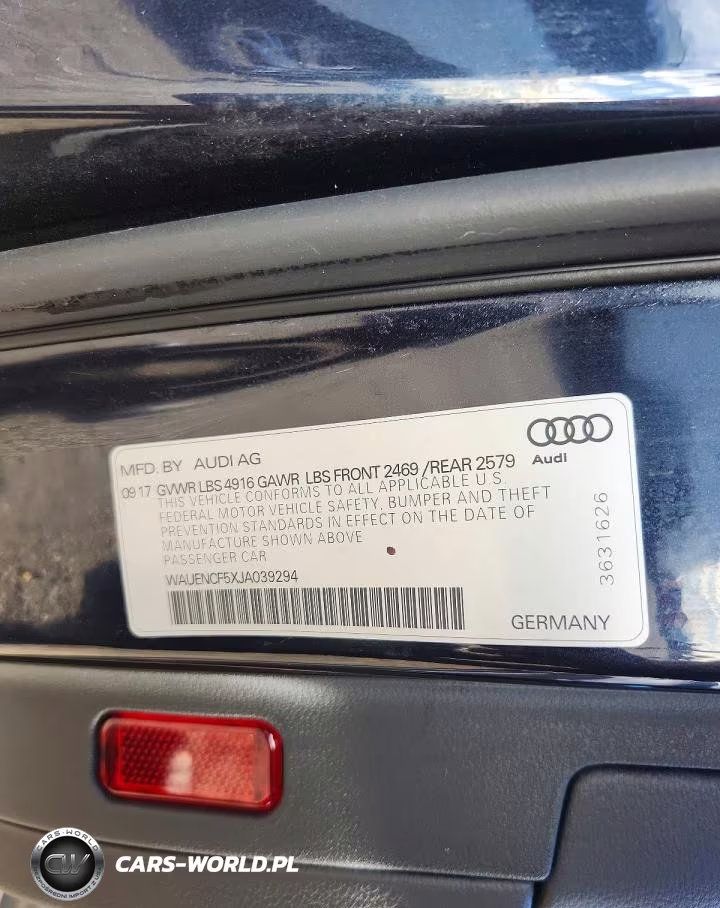 2018 Audi A5 Premium Plus S-Line VIN:WAUENCF5XJA039294 - 13